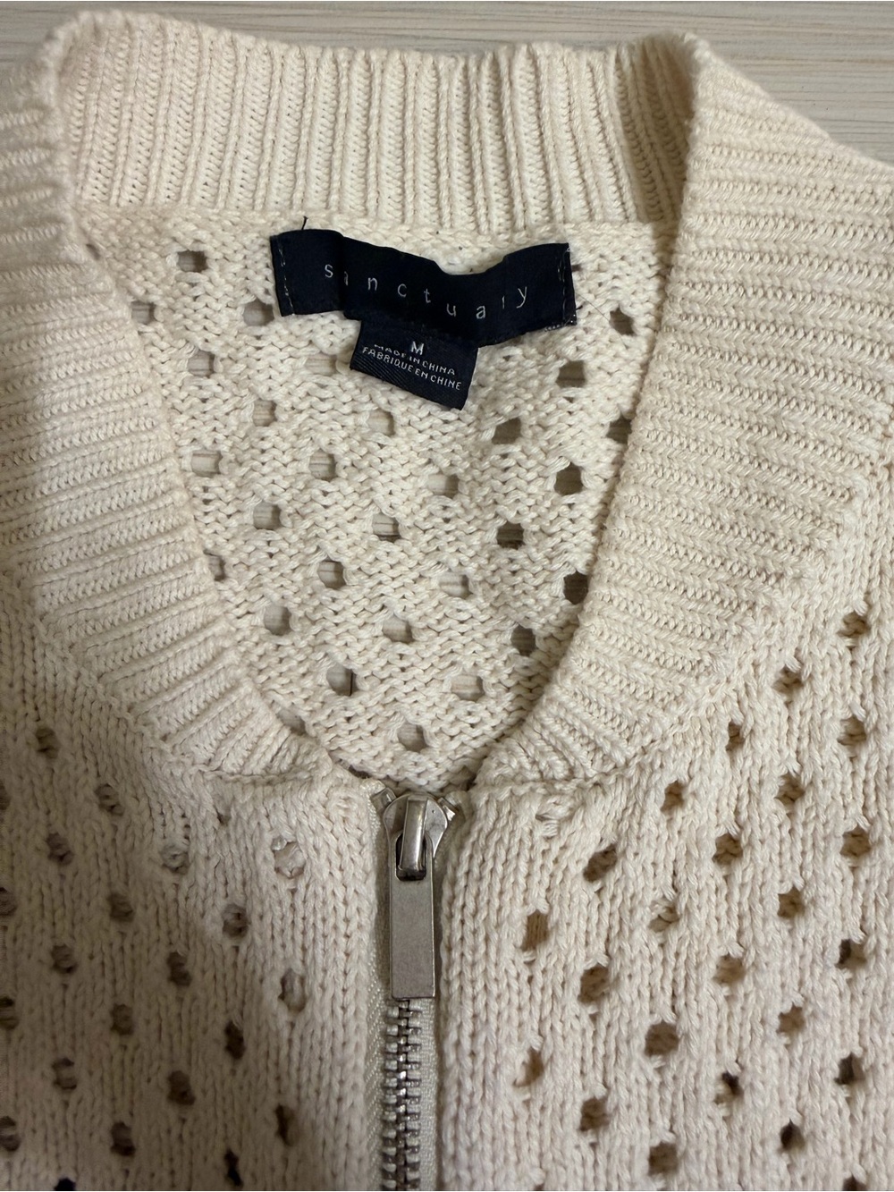 Striped Zip-Up Cardigan - Picture 4 of 4